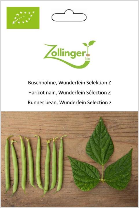 Produktbild Zollinger Bio Buschbohne, Wunderfein Selektion Z