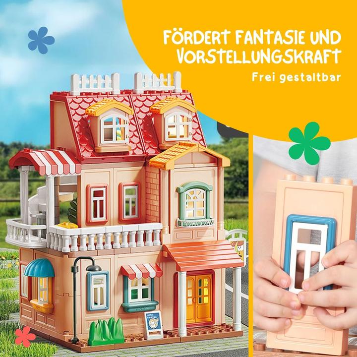 Image du produit Hermex Puppen Haus Spielhaus Möbel Spielzeug Stube Villa Residenz Schloss