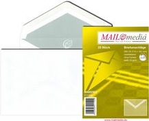 Produktbild Mailmedia Briefumschlag Offset weiá, C6, ohne Fenster (162 x 114 mm, 100 x)