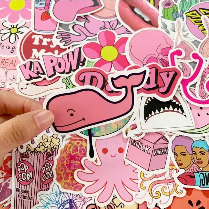Actual product image JTI 50x Stickers and decals - VSCO Pink No. 2