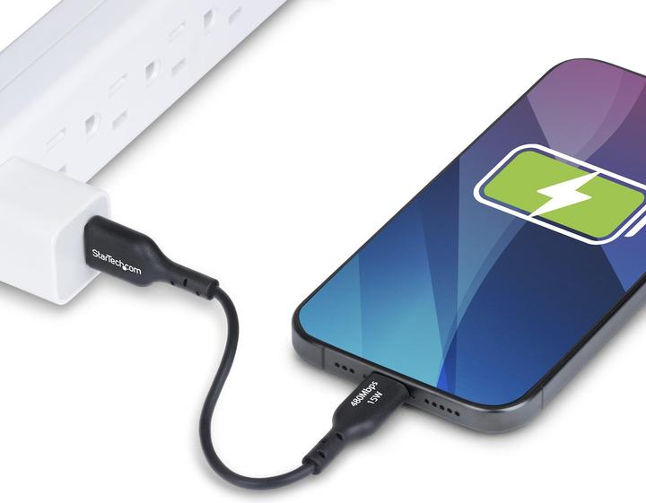 Produktbild StarTech 15CM USB-A TO USB-C CABLE CHARGER CORD USB 2.0 (0.15 m, USB 2.0, 15 W)