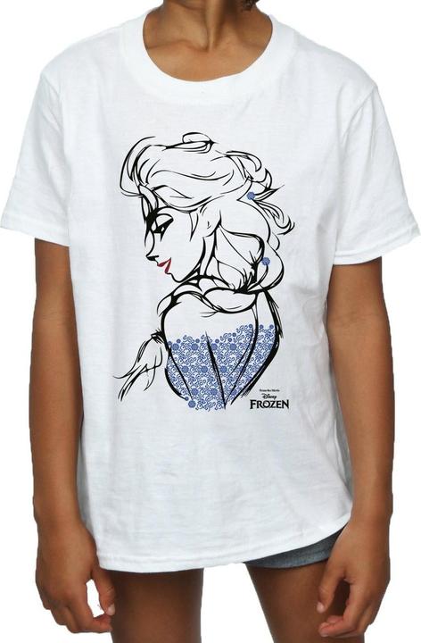 Actual product image Disney Frozen Girls Elsa Sketch T-Shirt (140, 146)