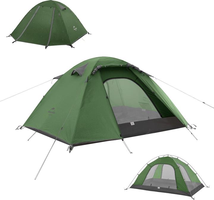 Actual product image Naturehike Namiot P-Series 4 UV NH18Z044-P-Forest Green (3 kg, 4 persons)