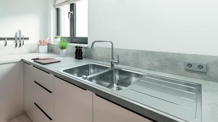Productafbeelding Grohe Start QuickFix Küchenarmatur, hoher Auslauf, U-Form, schwenkbar, chrom