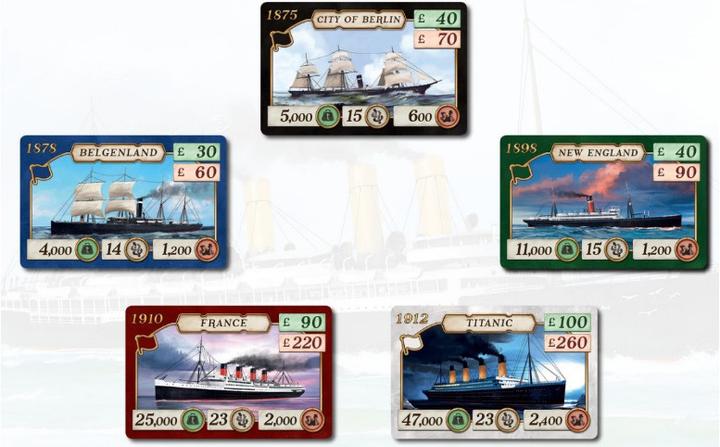 Image du produit PDV09719 - TransAtlantic, jeu de société, pour 2-4 joueurs, à partir de 12 ans (Allemand, Anglais, 2 - 4 Joueur)