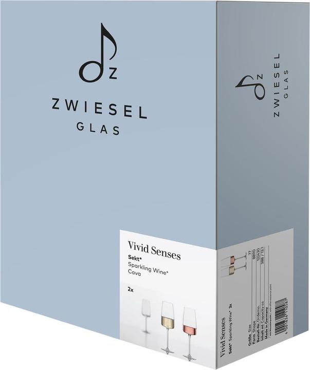 Produktbild Zwiesel ZWG Sektk. Vivid Senses 388ml (38.80 cl, 1 Gläser, Sektgläser)