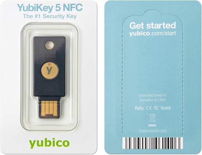Productafbeelding Yubico YubiKey 5 NFC