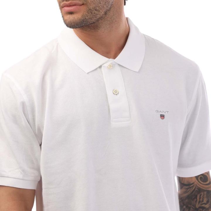 Actual product image GANT Mens Rugger Piqué Regular Polo Shirt (S)