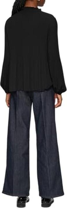 Immagine prodotto S.Oliver Bluse Plissierte Bluse aus Crêpe mit Stehkragen (46)