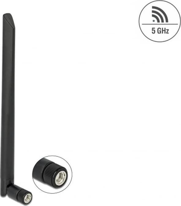 Image du produit Delock Antenne articulée, 20 cm, 5Ghz seulement 5 dBi (WiFi)
