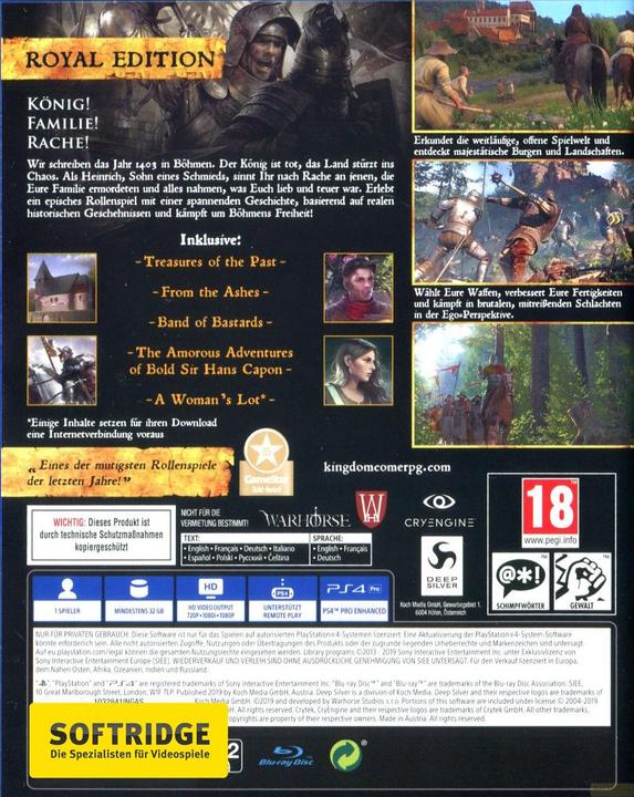 Produktbild Deep Silver Kingdom Come Deliverance Royal Edition (PS4, Multilingual)