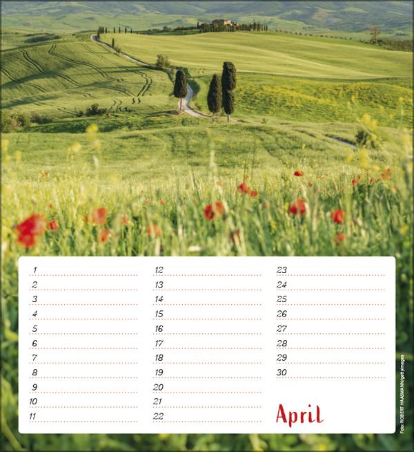 Produktbild Geburtstagskalender Augenblicke der Stille (22.5 x 24.5 cm)