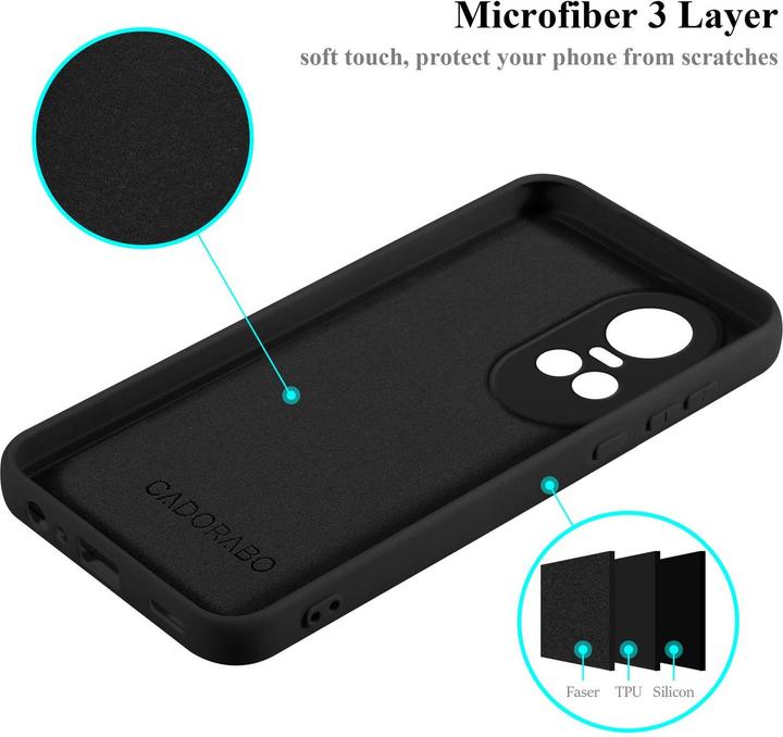 Actual product image Cadorabo Case for OPPO Reno 10 5G / 10 Pro 5G TPU in liquid protection silicone design (Realme 10S 5G)