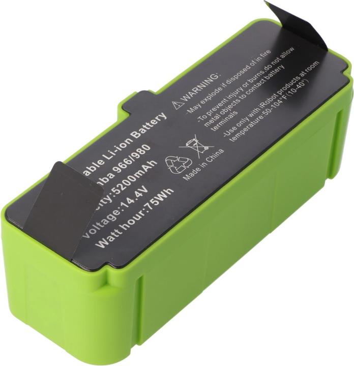 Actual product image No Name Battery Roomba 500, 510, 530, 531, 532, 535, 536, 540, 550, 552, 560, 562, 570, 580, 595, 600, 620