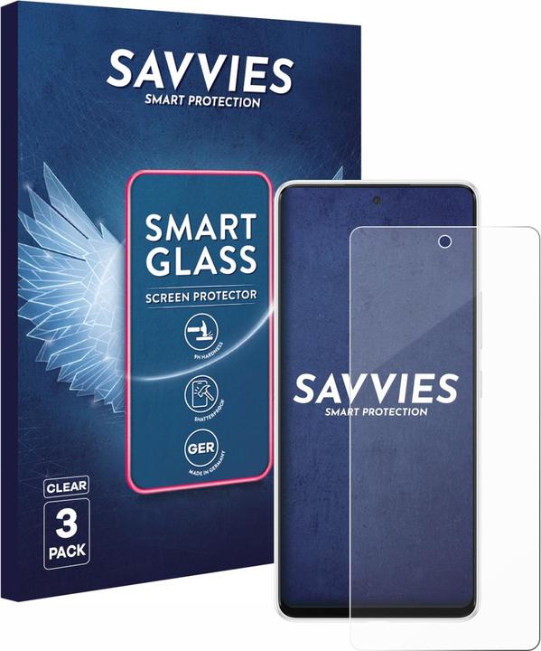 Savvies Panzer Schutzglas für Samsung Galaxy A53 5G Schutzfolie Displayschutz Display Schutz Glas Folie (3 Stk., Samsung Galaxy A53 5G)
