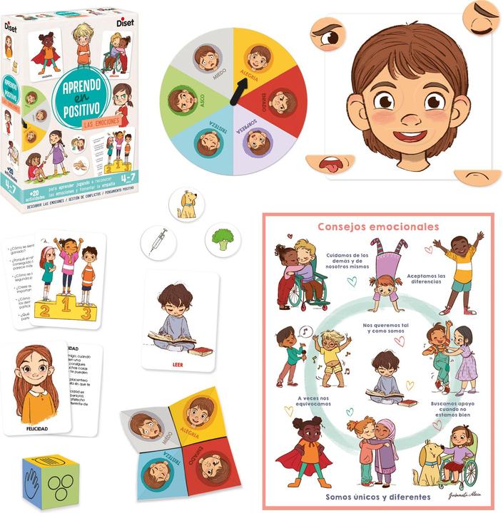 Image du produit Diset Aprendo En Positivo - Las Emociones (Espagnol, 4 - 7 Années)
