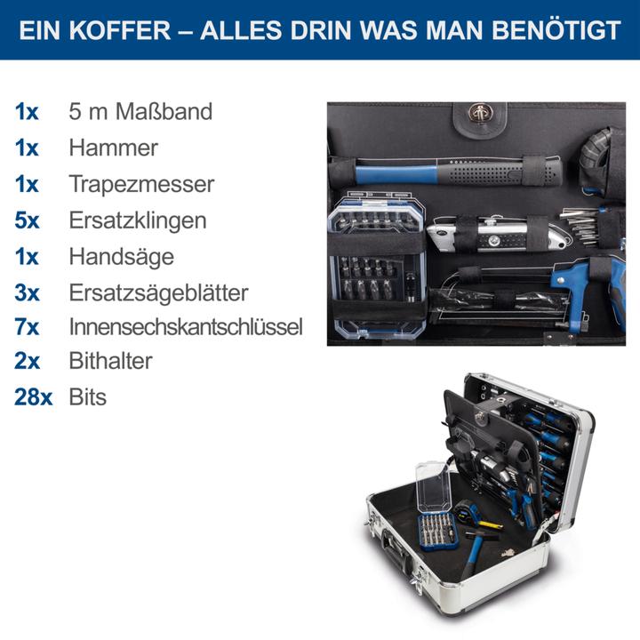 Image du produit Scheppach Jeu d'outils à main TB150 dans un coffret métallique 101 pcs. (101 pièces)
