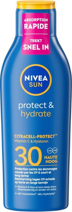 NIVEA Sun Protect & Moisture (Sonnenlotion, SPF 30, 200 ml)
