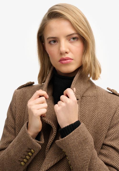 Actual product image Superdry Women's buttoned wool blend coat