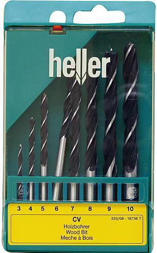 Image du produit Heller Jeu de forets hélicoïdaux pour bois 8 pièces (3 mm, 4 mm, 5 mm, 6 mm, 7 mm, 8 mm, 9 mm, 10 mm)