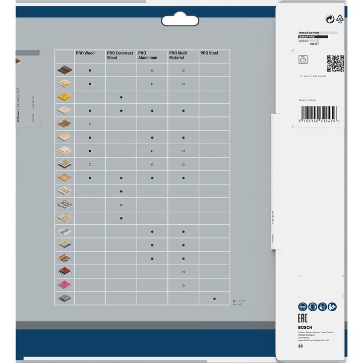 Produktbild Bosch Professional Zubehör PRO Wood Kreissägeblatt, 254 x 2 x 30 mm