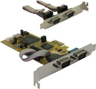 Image du produit Delock Carte 4 x série PCI Express