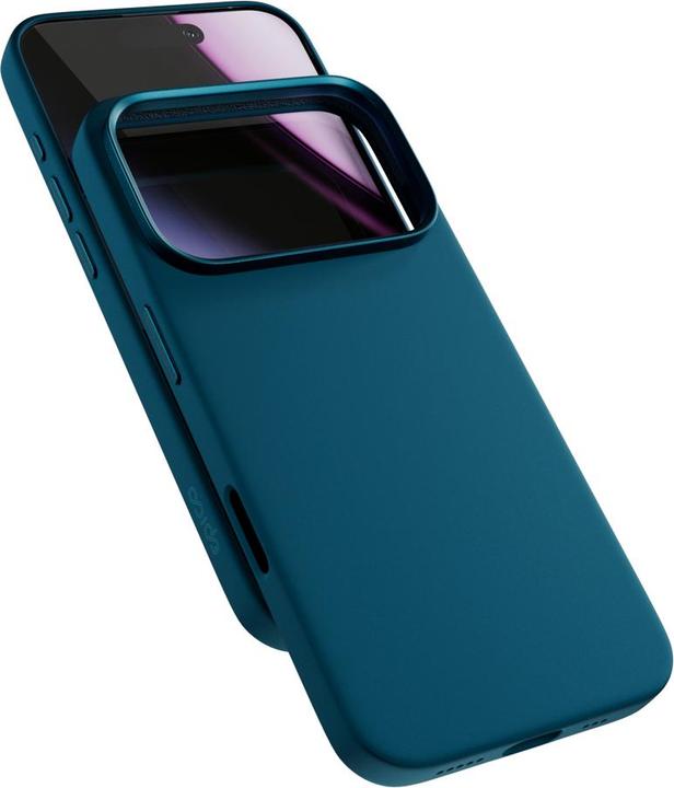 Actual product image Epico Silicone Pro Mag+ Case für iPhone 17 Pro Max Qi2 MagSafe petrolblau (Apple iPhone 17 Pro Max)