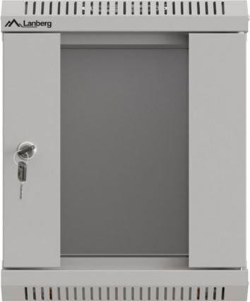 Produktbild Lanberg Szafa Instalacyjna Rack Wisząca 10 6u 300x300 Szara Drzwi Przeszklone (Flat Pack) (6 HE, 10 Zoll Rack)