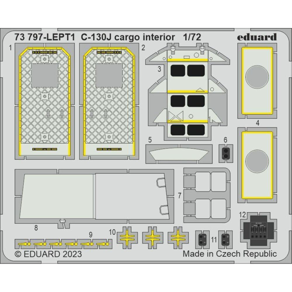 Eduard C-130J cargo interior 1/72 ZVEZDA