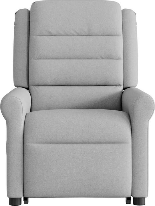 Immagine prodotto vidaXL Poltrona massaggiante con ausilio per la risalita in piedi in tessuto grigio Cloud