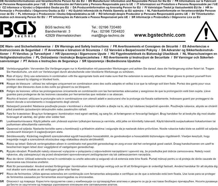 Image du produit BGS Kit d'extension de basculement