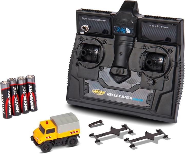 Carson 1:87 MB Unimog U406 road-rail vehicle 100%RTR (RTR Ready-to-Run)