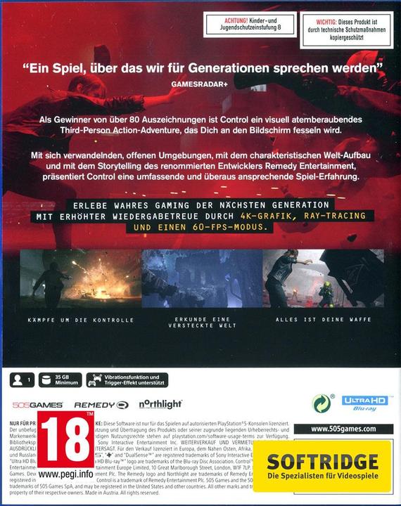 Actual product image 505 Games Control - Ultimate Edition (PS5, DE)
