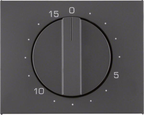 Produktbild Berker 16347106 Zentralstck fr mechanische Zeitschaltuhr K1 anthrazit matt