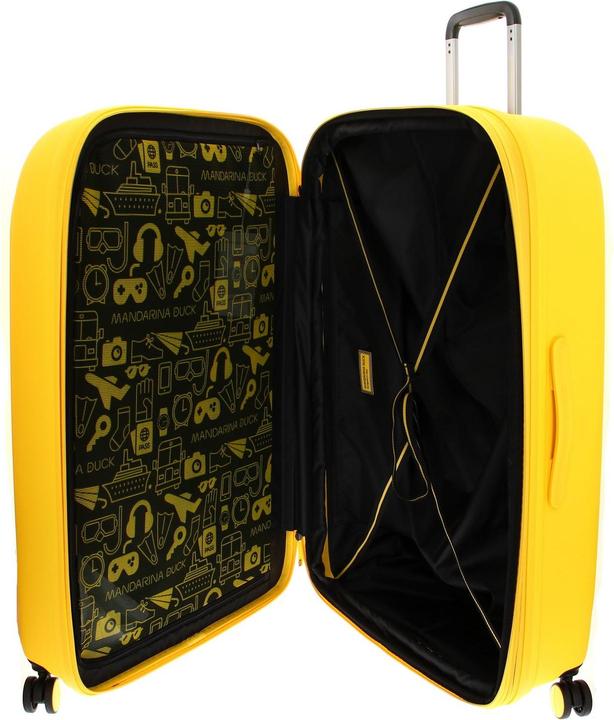 Produktbild Mandarina Duck Logoduck+ Trolley, Eend Gelb, Hartschale extra gross ausziehbar, Spinner, TSA-Schloss (115 l)