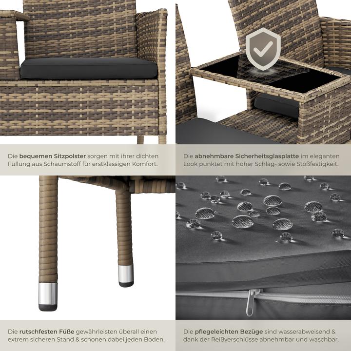 Image du produit tectake Banc de jardin