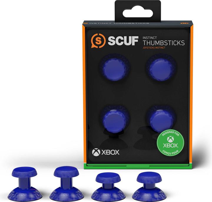 Actual product image Scuf Instinct Thumbstick 4 pack (Short & Long Concave and Short & Long Domed) - Blue