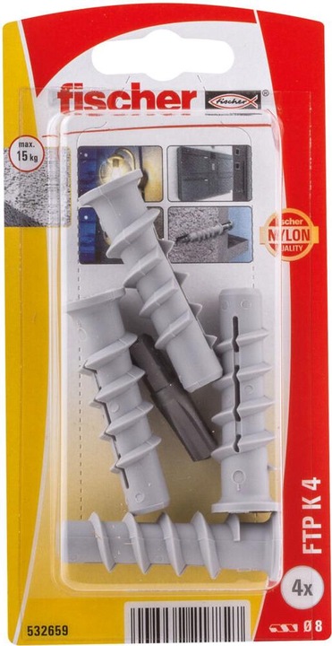 Immagine prodotto Fischer Tassello in cemento armato turbo FTP K 4 K (4) (4 pz.)