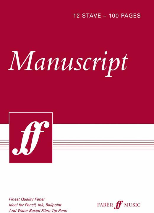 Produktbild 100-page A4 Manuscript Pad, 12-stave (A4)