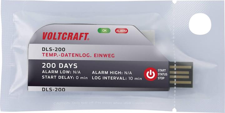 Produktbild Voltcraft DLS-200 Temperatur-Datenlogger Einweg