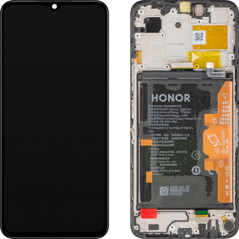Honor Display Unit für X6b, w/o Frame, Schwarz, Pezzi di ricambio per dispositivi mobili