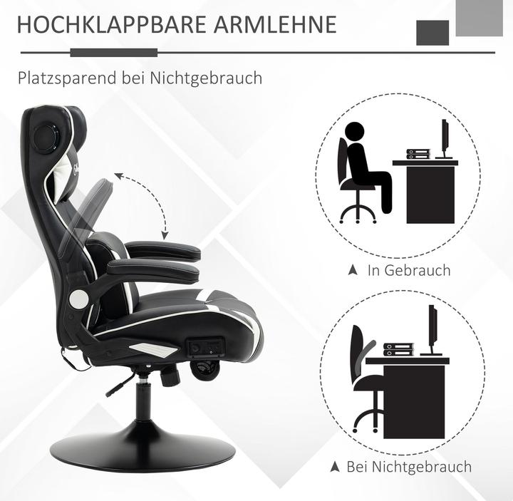 Produktbild Vinsetto Gamingsessel mit Lautsprecher