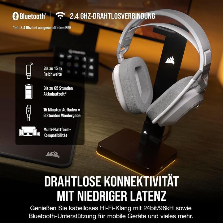 Image du produit Corsair HS80 MAX Drahtloses Gaming-Headset (Sans fil)