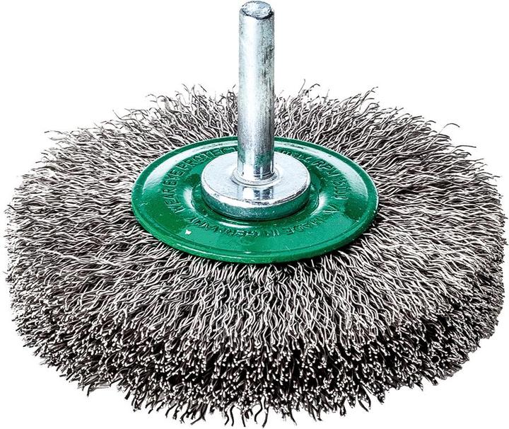 Actual product image Lessmann Round brush Ø 40 x 6 - 8 mm stainless steel wire