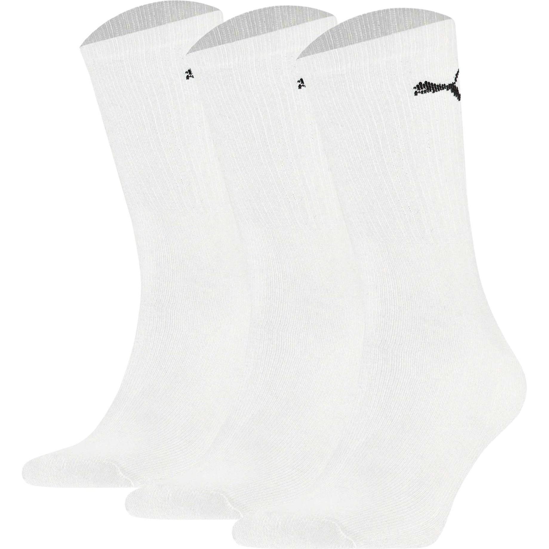 Puma, Unisex, Calzini, Calzino Con Equipaggio, Bianco, (Confezione Da 3, 39 - 42)