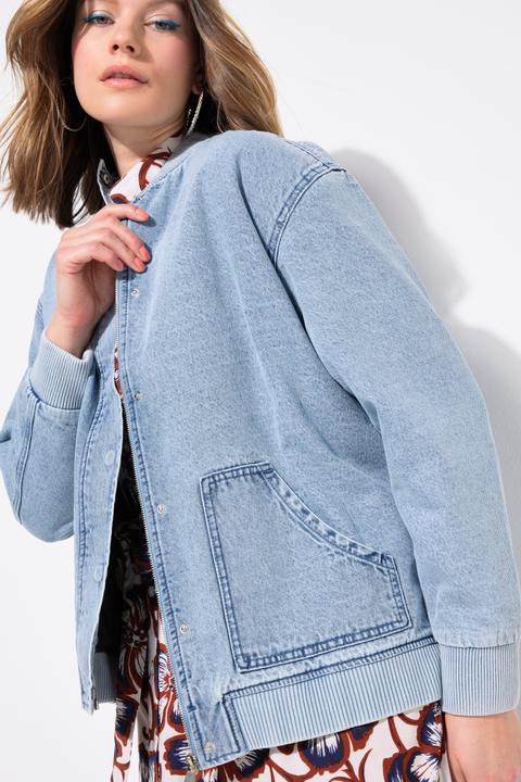 Produktbild Studio Untold Jeans-Bomberjacke, Steppfutter, verdeckter Zipper (42, 44)