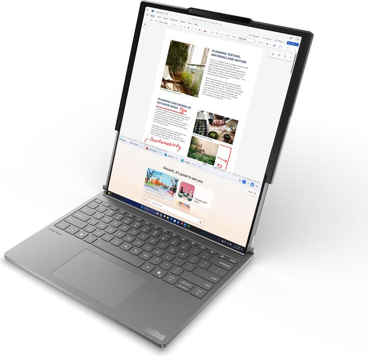 Actual product image Lenovo ThinkBook Plus Gen 6 Rollable (16.70", Intel Core Ultra 7 258V, 32 GB, 1000 GB, DE)