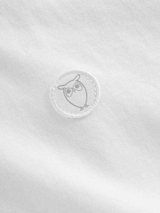 Produktbild KnowledgeCotton Apparel Badge Tee Bright White (L)