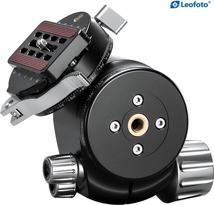 Actual product image Leofoto LH-55PCL with panoramic disc and quick-release coupling (Spherical head)