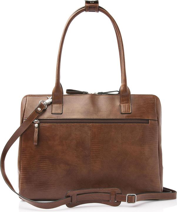 Productafbeelding Castelijn & Beerens & Beerens - Donna Vera Schoudertas 15,6 RFID | cognac -